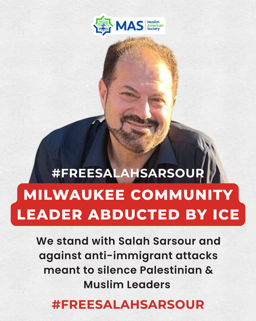 Salah Sarsour Milwaukee Community leader abducted by ICE